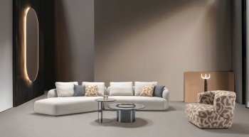 HF5510 Sofa in Off-White Fabric by J&M [JMS-HF5510]