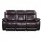 Perfiel Motion Sofa & Loveseat LV00066 Dark Brown Leather - Acme