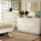 CM7824WH Delano Bedroom in White w/Platform Bed & Options