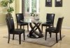 Gable 71985 Dining Set 5Pc in Espresso Tone by Acme w/Options