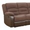 U98243 Motion Sofa in Brown Fabric by Global w/Options