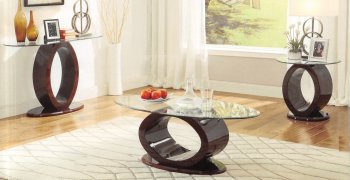 80415 Chastity Coffee Table in Wine by Acme w/Options [AMCT-80415 Chastity]