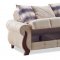 Ontario Sofa Bed in Beige Fabric by Empire w/Options