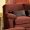 Rich Raisin or Chocolate Microfiber Living Room Sofa w/Options