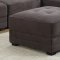 Mercedez Sectional Sofa in Charcoal Fabric by ESF