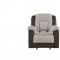 U4377 Motion Sofa & Loveseat Set Gray & Brown Fabric by Global