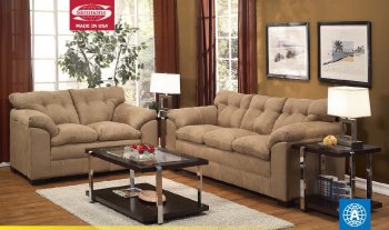 Latte Microfiber Fabric 50360 Lucille Sofa w/Options by Acme [AMS-50360 Lucille Latte]