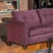 5900 Heather Sofa & Loveseat Set in Eggplant Fabric by Chelsea