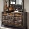 8856-Mirror Chocolate Bedroom Set by Global w/Options