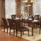 Sylvana Dining Table CM3453T in Brown Cherry w/Options