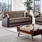 Rochester Sofa Bed in Light Brown Fabric by Empire w/Options