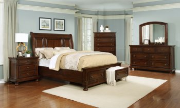 Charles Bedroom in Cherry by Amalfi w/Options [SFALTBS-Charles]