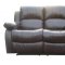 Pebble Brown Bonded Leather Modern Sofa & Loveseat Set