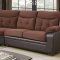 3025 Sectional Sofa in Chocolate & Cappuccino