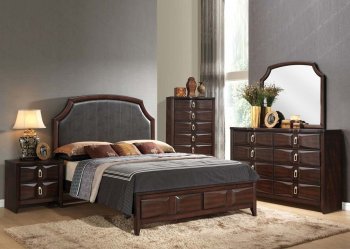 Lancaster Bedroom 5Pc Set in Espresso by Acme w/Options [AMBS-24570 Lancaster]