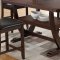 D1007BT Counter Height Dining Set 5Pc in Cappuccino by Global