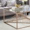 Tralen Coffee Table 81005 in Brushed Copper by Acme w/Options