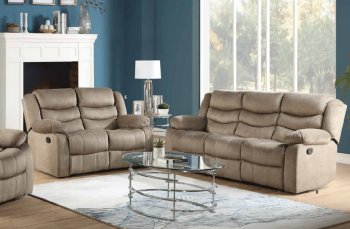 Angelina Motion Sofa 55040 in Light Brown by Acme w/Options [AMS-55040-Angelina]