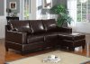 15915 Vogue Sectional Sofa in Espresso Bonded Leather by Acme