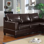 15915 Vogue Sectional Sofa in Espresso Bonded Leather by Acme