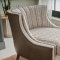 Hames Accent Chair in Cream Fabric by Bellona