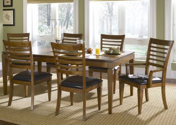 Bronze Spice Finish Formal Dining Room Table w/Options [LFDS-373-DR]