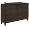 Willow Bedroom Gray Oak & Chocolate Glitter by Global w/Options