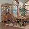 Sable Oak Finish Contemporary Dining Room w/Rectangular Table