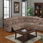 Kylie Recliner Sectional Sofa 53880 in Tan by Acme w/Options