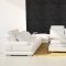 Phantom Sectional Sofa 5005 in White Bonded Leather by IG