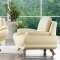 S282-A Sofa in Ivory Leather by Pantek w/Options