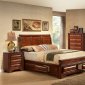 B2700 Bedroom in Oak w/6 Drawer Bed & Optional Casegoods