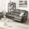 Marshall Avenue Power Motion Sofa Set in Gray Leather