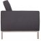 Florence Sofa FS90DGRW in Dark Grey Wool by LeisureMod w/Options