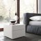 Twist Dark Grey Bedroom by Rossetto w/Optional White Casegoods