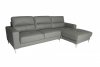 Memphis Sectional Sofa in Gray Bonded Leather by Whiteline