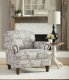 Barnum Accent Chair in Ash Fabric by Klaussner