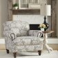 Barnum Accent Chair in Ash Fabric by Klaussner