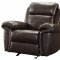 601041 Denisa Motion Sofa Brown Bonded Leather Match w/Options