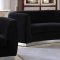 Julian Sofa 621 in Black Velvet Fabric by Meridian w/Options