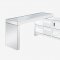 Noralie Writing Desk 93110 in Mirrored by Acme w/USB-Port