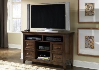 Amaretto Finish Stylish Contemporary TV Stand w/Storages [LFTV-481-TV Lakewood]