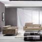 S116 Sofa in Taupe Leather by Beverly Hills w/Options