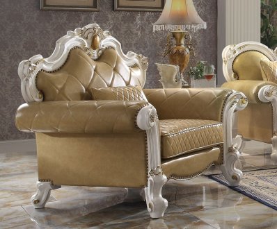 Picardy Chair 58212 in Butterscotch PU by Acme