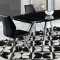 D2320 Dining Table by Global w/Black Glass Top & Options