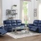 Zuriel Power Motion Sofa 54615 in Blue PU by Acme w/Options