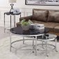 Virlana Coffee Table 3Pc Set 82475 in Black & Chrome by Acme