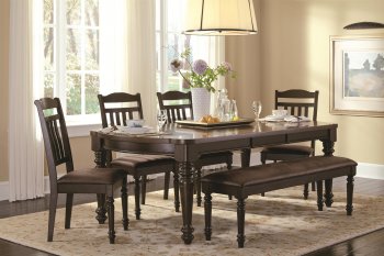 104781 Mulligan Dining Table in Two-Tone by Coaster w/Options [CRDS-104781 Mulligan]