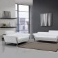 Ronen Sofa 3Pc Set in White Leather by VIG