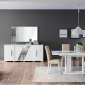 Lisa Dining Table in White High Gloss by ESF w/Options